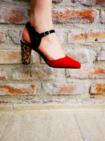 Pantofi eleganti dama, din piele intoarsa [4]