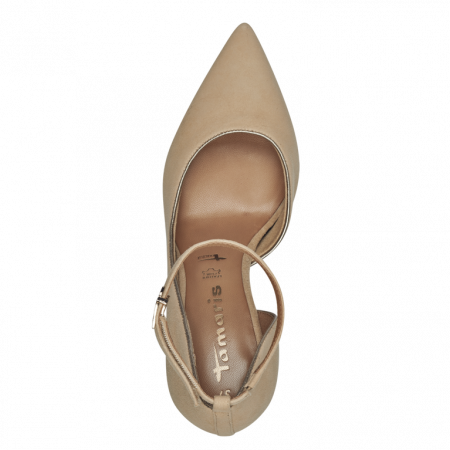 Pantofi eleganti dama Tamaris 1-22438-44, piele intoarsa, bej [2]
