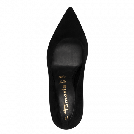 Pantofi eleganti dama Tamaris 1-22480-42, piele intoarsa, negri [3]