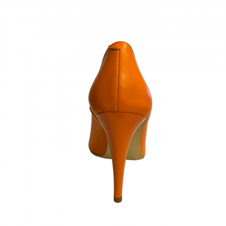 Pantofi stiletto Diane Marie P185, din piele naturala portocalie [5]