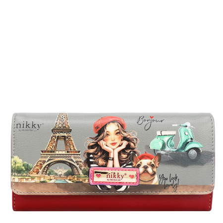 PORTOFELE - Portofel dama Nikky by Nicole Lee NK20375 EIFFEL DREAMS