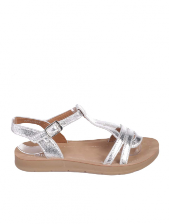 Sandale copii Giraffe 17F-24223,, piele ecologica, argintiu