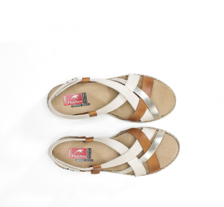 Sandale cu talpa ortopedica Fluchos Leza 2135, piele naturala [2]
