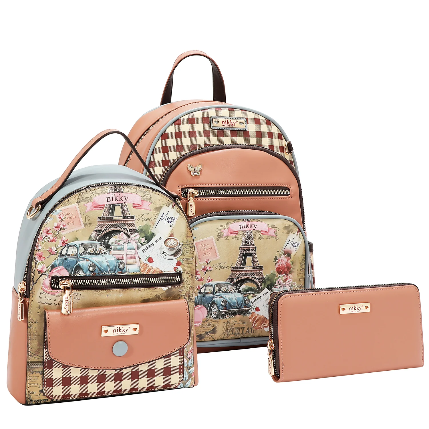 Set triplu NIKKY BY NICOLE LEE - rucsac mare, rucsac mic si portofel [2]