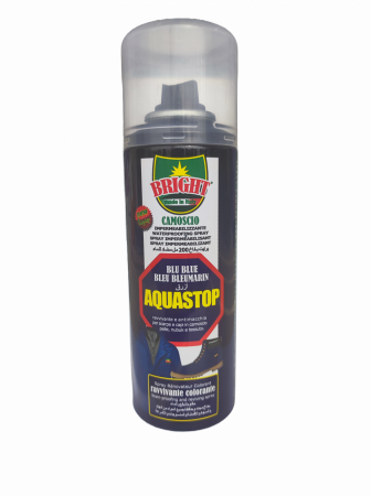 ACCESORII - Spray ingrijire si impermeabilizare pentru incaltaminte si imbracaminte Bright Aquastop, albastru, 200 ml