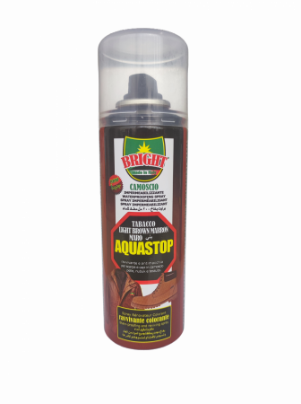 ACCESORII - Spray ingrijire si impermeabilizare pentru incaltaminte si imbracaminte Bright Aquastop, maro deschis, 200 ml
