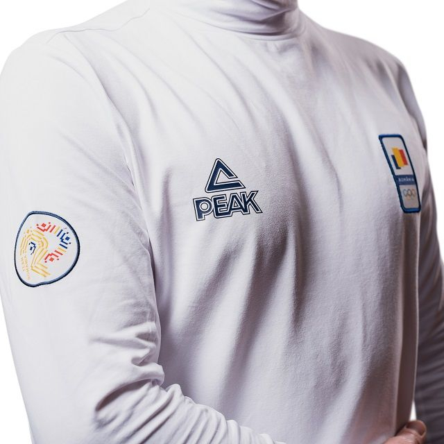 Bluza pe gat PEAK Winter Olympic barbati alb, L [27]