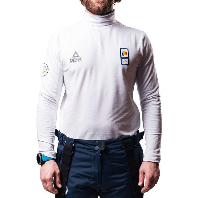 Bluza pe gat PEAK Winter Olympic barbati alb, L [26]