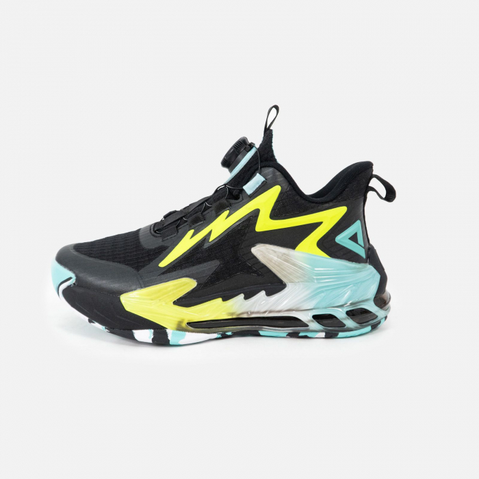 Ghete Baschet Peak Flash Copii negru/verde [2]