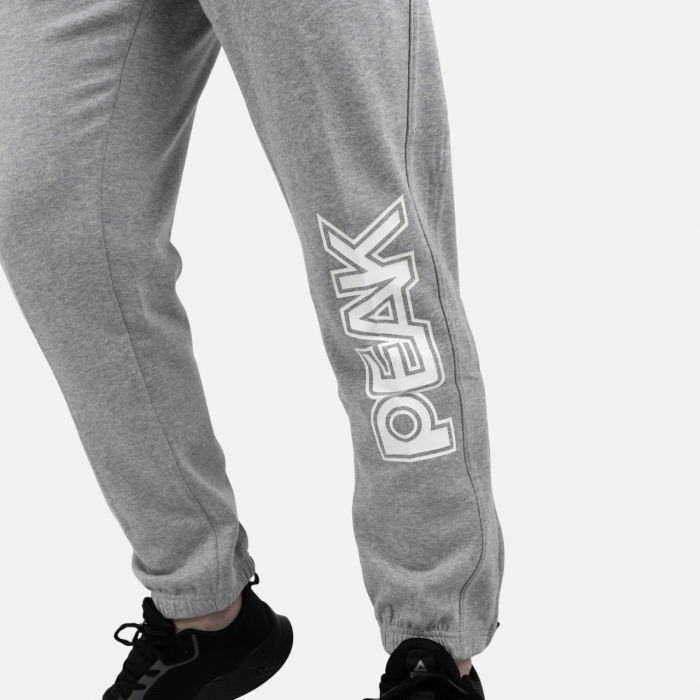 Pantaloni bumbac PEAK Training gri deschis [3]
