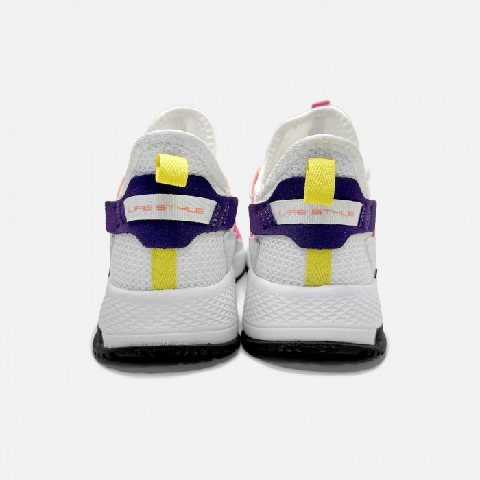 Pantofi sport Peak Casual alb/mov [4]