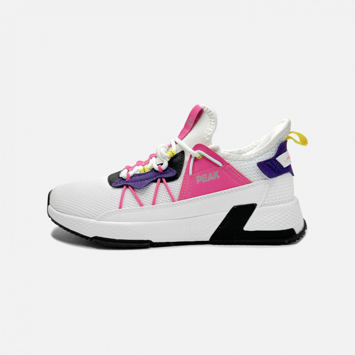 Pantofi sport Peak Casual alb/mov [2]