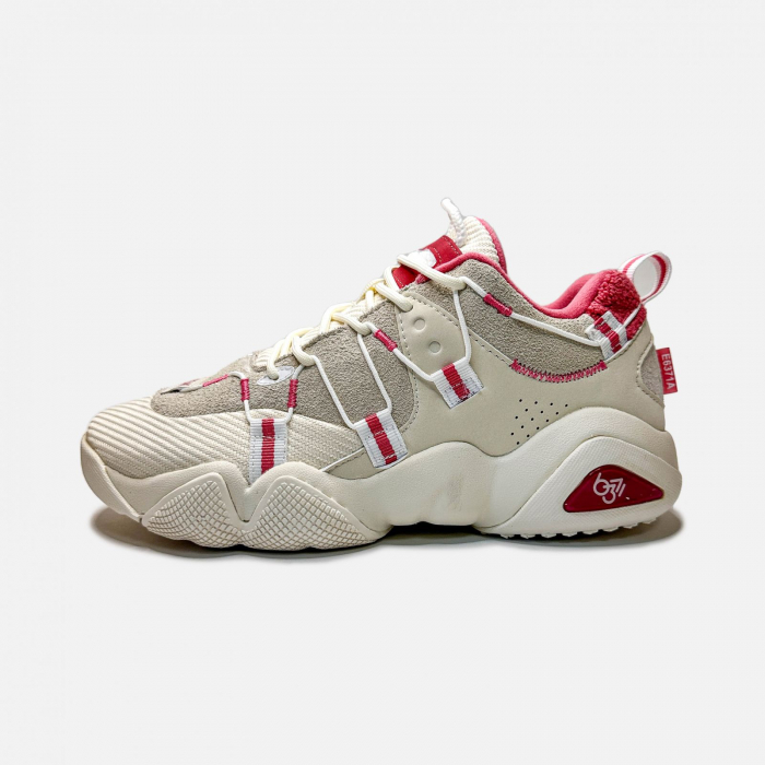 Pantofi sport Peak Casual II Pro alb/rosu [2]