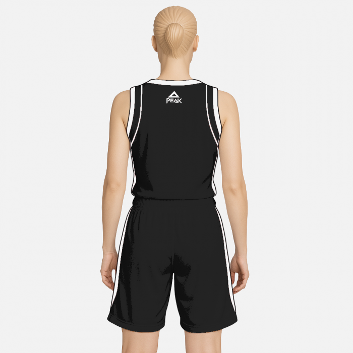 Set maiou/short baschet dama PEAK Jump negru/alb [2]