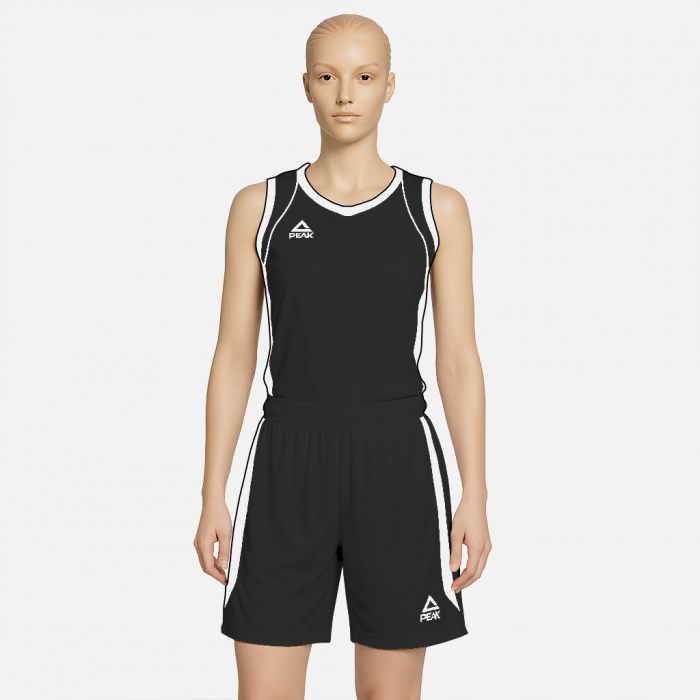 Set maiou/short baschet dama PEAK Jump negru/alb [1]