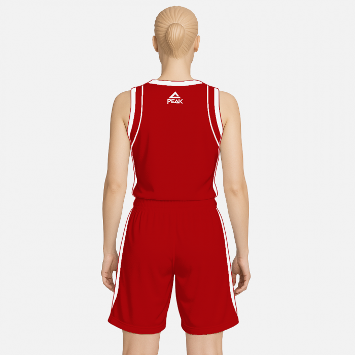 Set maiou/short baschet dama PEAK Jump rosu/alb [2]