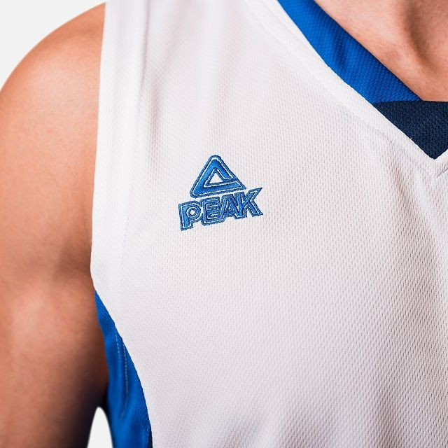 Set maiou/short baschet PEAK Floater alb/albastru/navy [4]