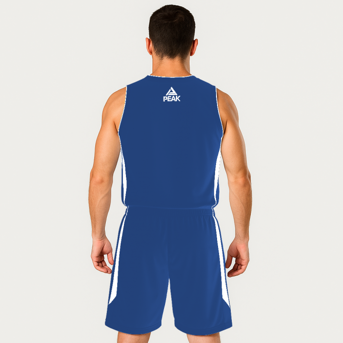 Set maiou/short baschet PEAK Jungle albastru/alb [2]