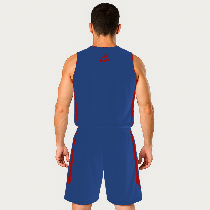 Set maiou/short baschet PEAK Jungle albastru/rosu [2]