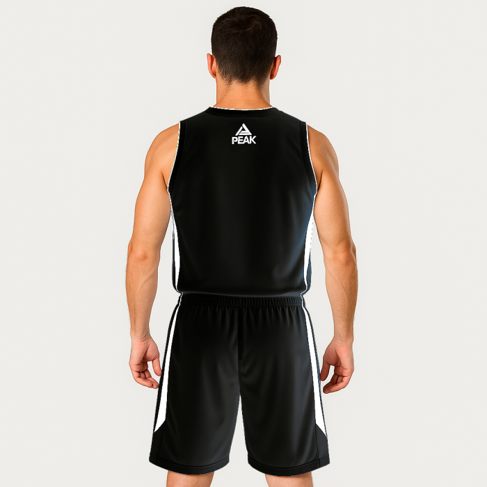 Set maiou/short baschet PEAK Jungle negru/alb [2]