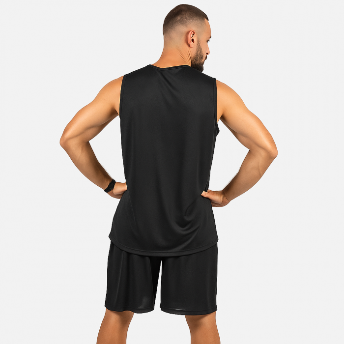 Set maiou/short baschet reversibil Peak negru/alb [2]