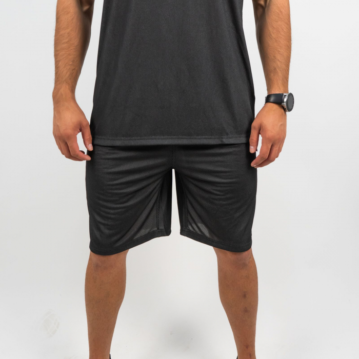 Set maiou/short baschet reversibil Peak negru/alb [4]