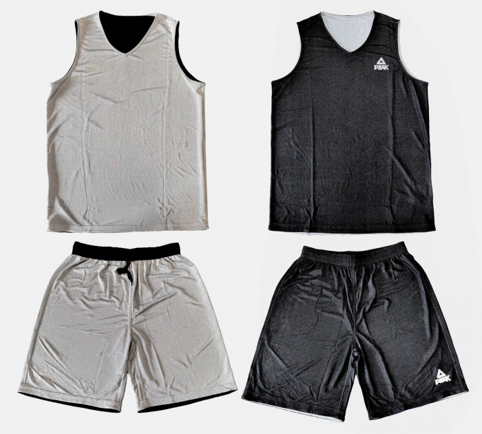 Set maiou/short baschet reversibil Peak negru/alb [5]