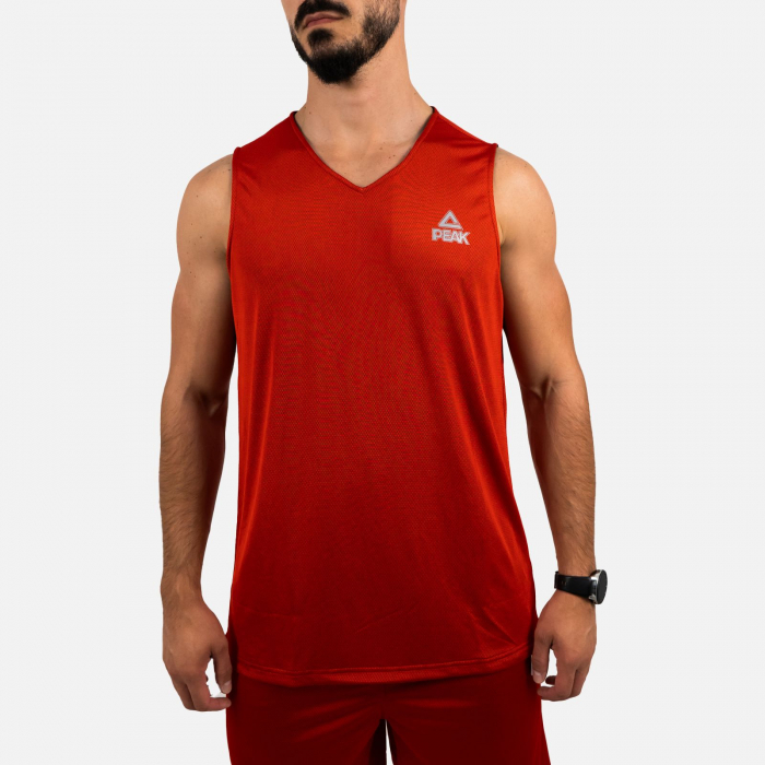 Set maiou/short baschet reversibil Peak rosu/negru [2]