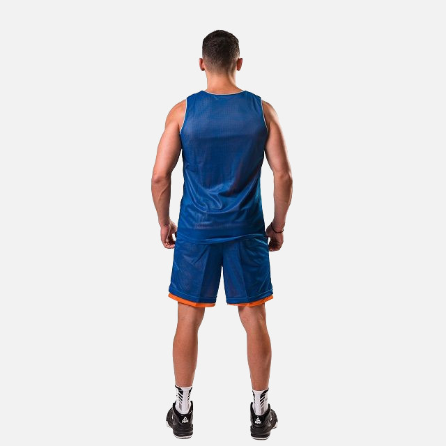 Set maiou/short baschet reversibil PEAK S3Ball albastru/portocaliu [3]