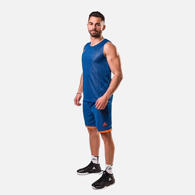 Set maiou/short baschet reversibil PEAK S3Ball albastru/portocaliu [2]