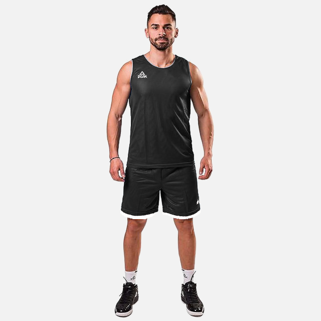 Set maiou/short baschet reversibil PEAK S3Ball negru/alb [1]