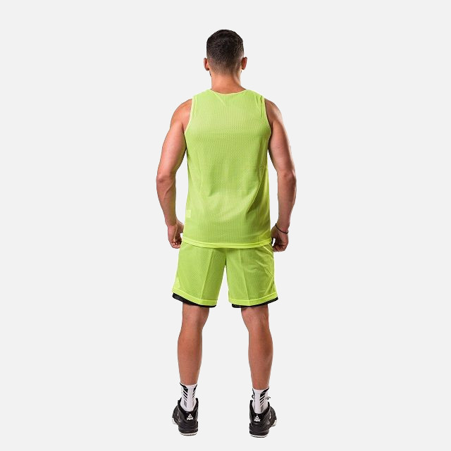 Set maiou/short baschet reversibil PEAK S3Ball verdefluo/negru [2]