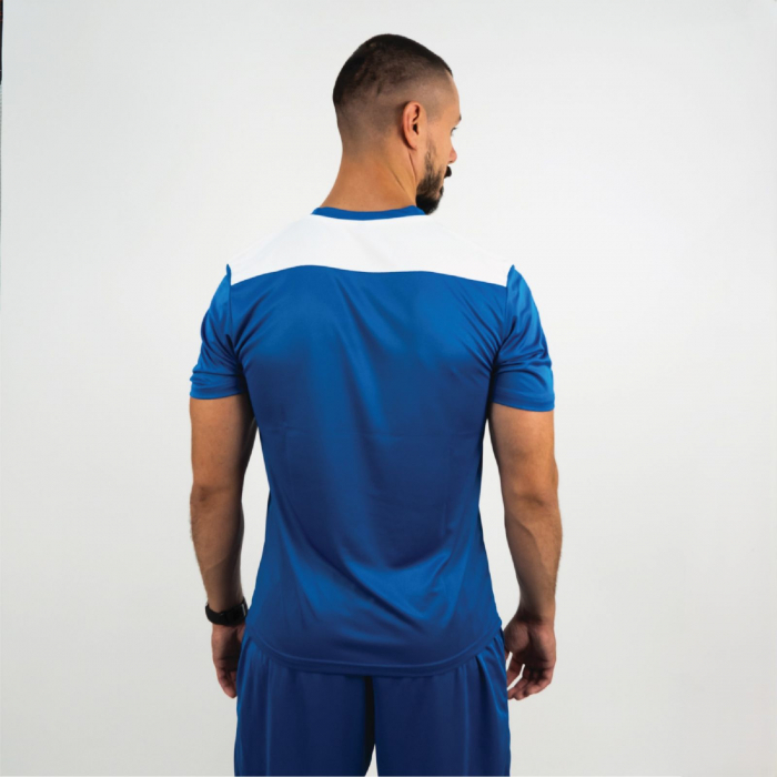 Set tricou+ short Maneca scurta Poly Peak albastru/alb [3]