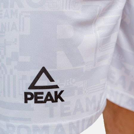 Short antrenament Poly Peak TeamRomania20 alb [4]
