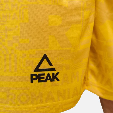 Short antrenament Poly Peak TeamRomania20 galben [4]