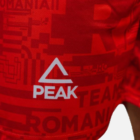 Short antrenament Poly Peak TeamRomania20 rosu [5]