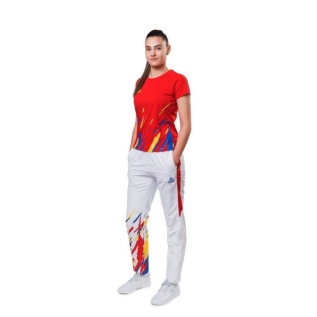 Tricou bumbac Feminin PEAK TeamROmania19 rosu [4]