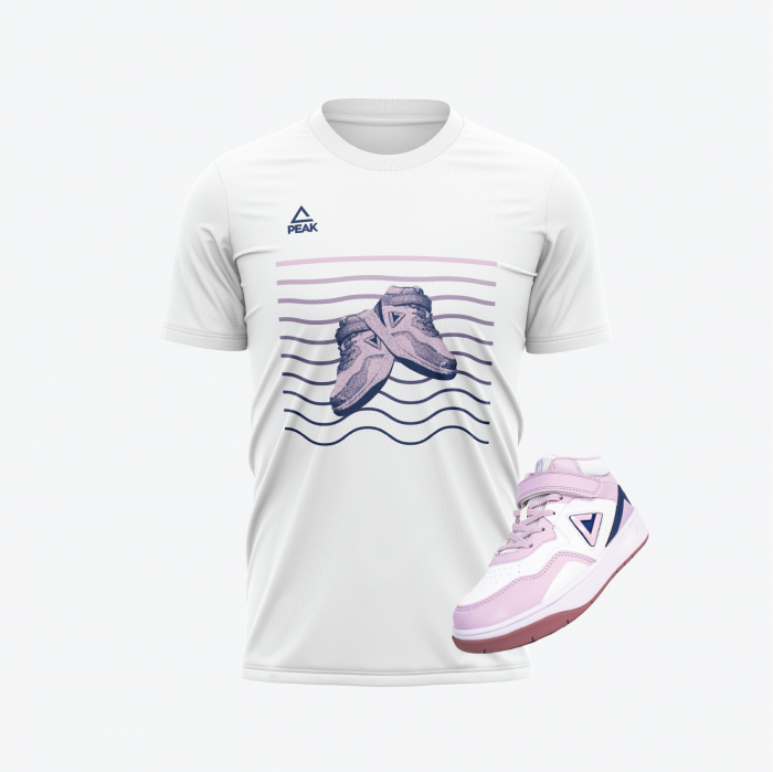 Tricou bumbac Peak Court II alb [2]