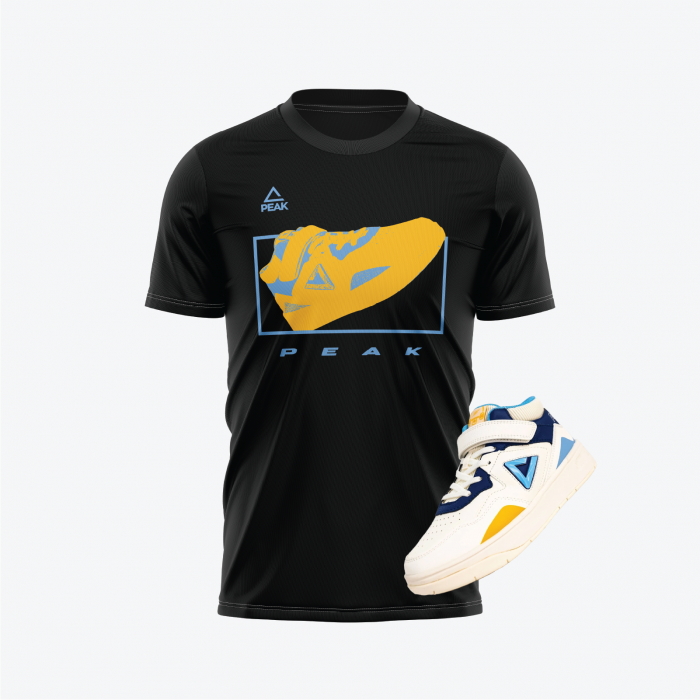Tricou bumbac Peak Court II negru [2]