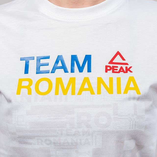 Tricou bumbac PEAK TeamRomania20, alb [7]