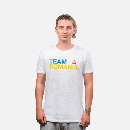 Tricou bumbac PEAK TeamRomania20, alb [3]