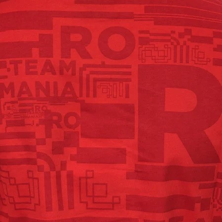 Tricou bumbac TeamRomania20 rosu feminin [4]