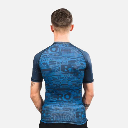 Tricou maneca scurta Peak Tight TeamRomania20 albastru [3]