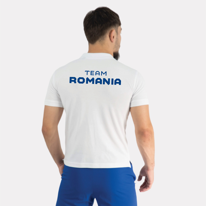 Tricou Polo Alb TeamRomania PARIS24 [2]