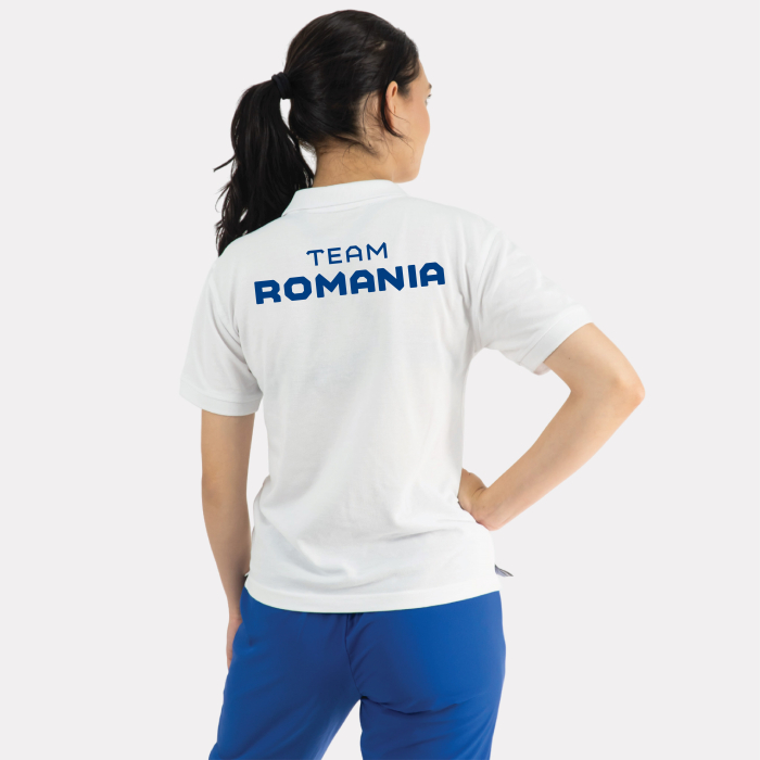 Tricou Polo Alb TeamRomania PARIS24 [2]