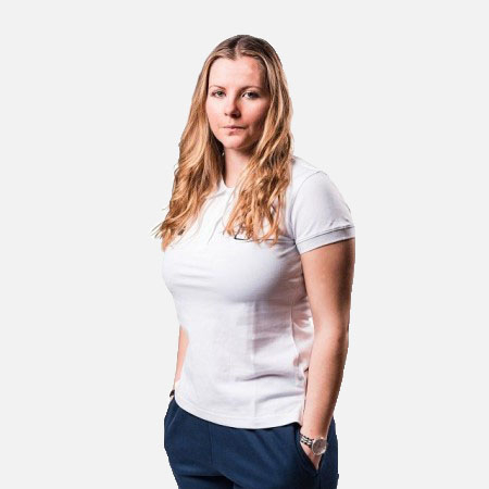 Tricou Polo bumbac PEAK Winter Olympic dama alb [2]