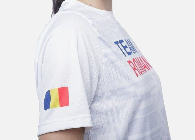 Tricou Poly Peak TeamRomania20 alb [2]