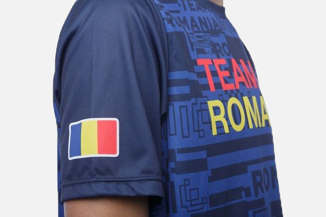 Tricou Poly Peak TeamRomania20 albastru [3]