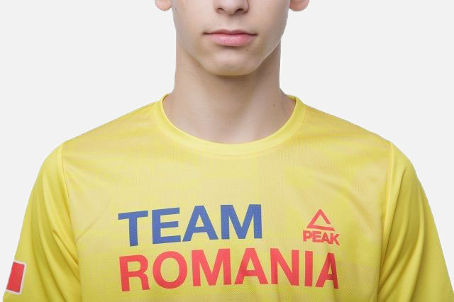 Tricou Poly Peak TeamRomania20 galben [2]