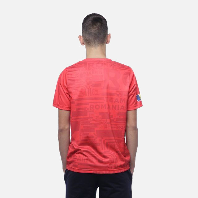 Tricou Poly Peak TeamRomania20 rosu [3]